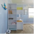 Bunk Bed with built in Bookshelf & optional trundle or drawers